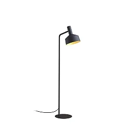 Lampadaire ROOMOR FLOOR 1.2 - PAR16 / SHADE 2.0 avec interrupteur, avec prise de courant, réglable GU10 IP20, or, noir profond 