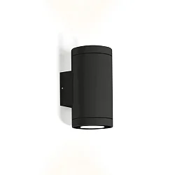 Luminaire mural d'extérieur TUBE WALL 2.0 PAR16 haut / bas, cylindrique GU10 IP65, noir