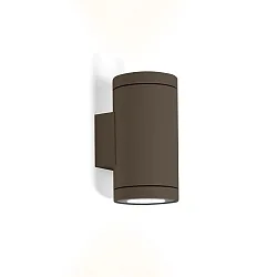 Luminaire mural d'extérieur TUBE WALL 2.0 PAR16 haut / bas, cylindrique GU10 IP65, bronze