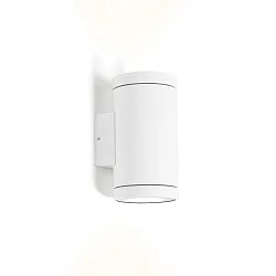 Luminaire mural d'extérieur TUBE WALL 2.0 PAR16 haut / bas, cylindrique GU10 IP65, blanche
