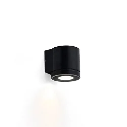 Luminaire mural d'extérieur TUBE WALL 1.0 LED PHASE unilatéral IP65, noir gradable