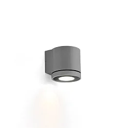 Luminaire mural d'extérieur TUBE WALL 1.0 LED PHASE unilatéral IP65, gris foncé gradable