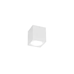 Plafonnier extérieur TRAIN 1.0 Bas, carré, dimmable IP65, noir mat gradable