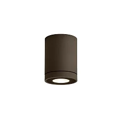Plafonnier extérieur TUBE 1.0 PAR16 Bas, cylindrique, rigide GU10 IP65, bronze