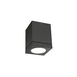 Plafonnier extérieur TUBE CARRÉ 1.0 PAR16 Bas, angulaire, rigide GU10 IP65, anthrazit