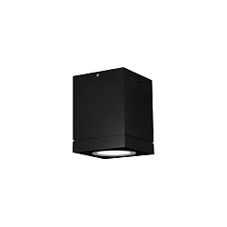 Plafonnier extérieur TUBE CARRÉ 1.0 PAR16 Bas, angulaire, rigide GU10 IP65, noir mat