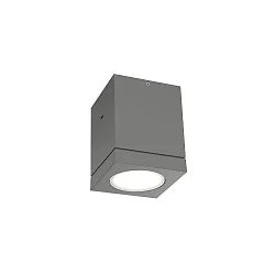 Plafonnier extérieur TUBE 1.0 LED PHASE Bas, cylindrique, rigide IP65, gris foncé gradable