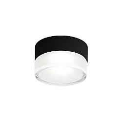 ceiling luminaire BLAS 1.0 round, surface-mounted version IP65, mat, deep black dimmable