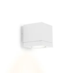 Luminaire mural d'extérieur TUBE CARRÉ WALL 1.0 PAR16 unilatéral GU10 IP65, blanche