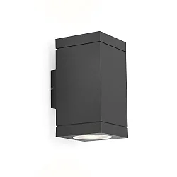 Luminaire mural d'extérieur TUBE CARRÉ WALL 2.0 LED PHASE haut / bas, bilatéral IP65, anthrazit gradable