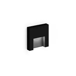 Eclairage d'extérieur encastré RETO OUTDOOR WALL REC 0.8 IP65, noir mat 