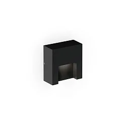 Luminaire mural d’extérieur RETO WALL SURFACE OUTDOOR 0.8 angulaire IP65, noir mat gradable