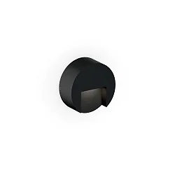 Luminaire mural d’extérieur RETO ROUND WALL SURFACE OUTDOOR 0.8 rond IP65, noir mat gradable