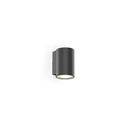 Luminaire mural d’extérieur TRAM WALL 1.0 1 voie, cylindrique, dimmable IP65, anthracite mat gradable