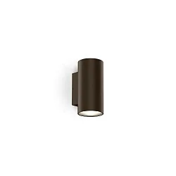 Luminaire mural d’extérieur TRAM WALL 2.0 2 voies, cylindrique, dimmable IP65, bronze, mat gradable
