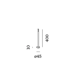 Pied de lampe STIPO POLE 400, anthrazit