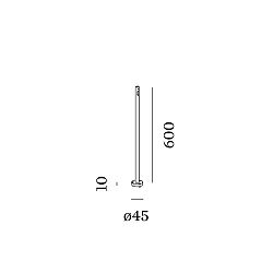 Pied de lampe STIPO POLE 600, anthrazit