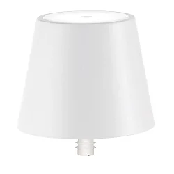 Lampe rechargeable POLDINA STOPPER IP54, blanc mat gradable