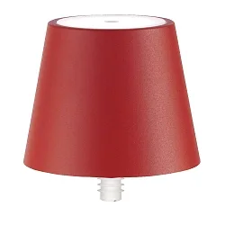 Lampe rechargeable POLDINA STOPPER IP54, rouge gradable