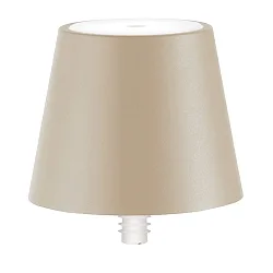 Lampe rechargeable POLDINA STOPPER IP54, couleur sable gradable