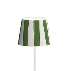 Abat-jour POLDINA, vert, rayé