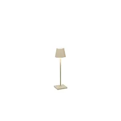 Lampe de table à accu POLDINA MICRO IP65, couleur sable gradable