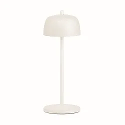 Lampe de table à accu CIRCE IP65, blanc mat gradable