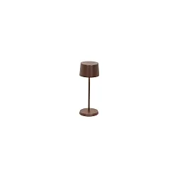 Lampe de table à accu OLIVIA MICRO IP65, rouille gradable