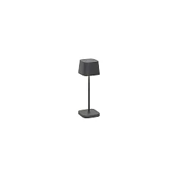 Lampe de table à accu OFELIA MICRO IP65, gris foncé gradable