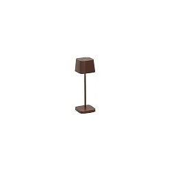Lampe de table à accu OFELIA MICRO IP65, rouille gradable
