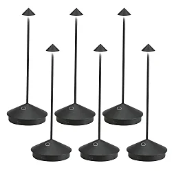 battery table lamp PINA TAVOLO PRO set of 6 IP65