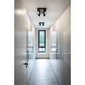Luminaire de plafond KALU LED 4 angulaire, noir  