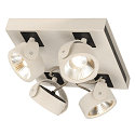 Luminaire de plafond KALU LED 4 angulaire, blanche 