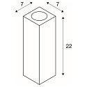 SLV Luminaire mural THEO UP/DOWN QPAR51 GU10, blanche