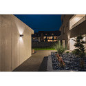 SLV SQUARE TURN, QT14, Outdoor Wall luminaire, silver grey, max. 42W, IP44