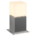 Lampadaire d'ext�rieur SQUARE POLE 30 petit E27 IP44, acier inoxydable gradable