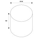 SLV Grille pour TRUST cylindrique, acier inoxydable bross�