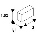 SLV GRAZIA 10 Recessed profile Endcaps, 2 items, white