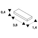 SLV Connecteur longitudinal GRAZIA 20 2 pi�ces aluminium anodis�