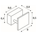 SLV Luminaire mural MANA LED, blanche gradable