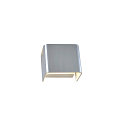 SLV MANA Lamp shade, width 12cm, aluminum polished alu