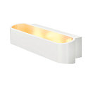 SLV Luminaire mural ASSO 300 DTW haut bas, ovale, Dim-To-Warm IP20, blanche gradable