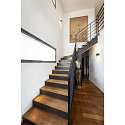 SLV Luminaire mural LOGS IN DTW haut bas, petit, Dim-To-Warm, indirect IP20, noir gradable
