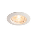 Plafonnier encastr� PIKA QPAR51 rigide GU10, blanche 