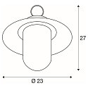 SLV Luminaire suspendu d'ext�rieur MOLAT E27 IP44, anthrazit
