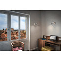 SLV Luminaire mural AVO DOUBLE � 2 flammes GU10, blanche