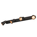 SLV Luminaire mural AVO QUAD GU10, noir 