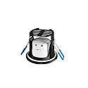 Plafonnier encastr� KAMUELA ECO IP65, blanche gradable