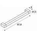SLV LONG GRILL LED Wall and Ceiling luminaire, 3000K, white