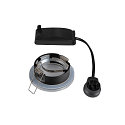 SLV Outdoor Ceiling recessed luminaire DOLIX OUT, GU10, QPAR51, IP65, � 68mm, round, matt chrome